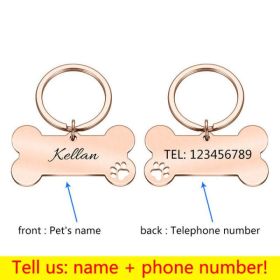 Personalized Collar Pet ID Tag (Color: 2, size: 50 x 28mm)