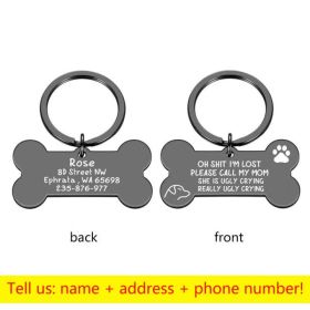 Personalized Collar Pet ID Tag (Color: 16, size: 40x21mm)