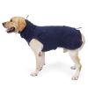 Fleece Dog Jacket for Medium Large Dogs Winter Warm Stretchy Pullover Pet Coat Adjustable Fitted High Collar Winter Pet Clothes