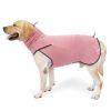 Fleece Dog Jacket for Medium Large Dogs Winter Warm Stretchy Pullover Pet Coat Adjustable Fitted High Collar Winter Pet Clothes