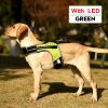 Dog Harness LED Luminous Light Up Pet Chest Strap Vest for Large Dogs Reflective Safety Outdoor Walking Dog Collars Accessories