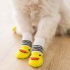 Wholesale 4 Piece Knit Socks Claws Warm Non-Slip Puppy Shoes Socks