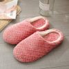 Women Indoor Slippers Warm Plush Home Female Slipper Autumn Winter Shoes House Flat Floor Home Soft Slient Slides For Bedroom