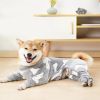 Soft Dog Clothes High Elasticity Photography Prop Non-sticky Hair Bone Pattern Pet Clothes