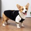 Autumn Winter Dog Clothes Outdoor Defend Splash Water Baseball Uniform For Small Medium Dogs Corgi French Bulldog Pet Clothing