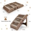 Collapsible Plastic Pet Stairs 4 Step Ladder for Small Dog and Cats