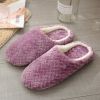 Women Indoor Slippers Warm Plush Home Female Slipper Autumn Winter Shoes House Flat Floor Home Soft Slient Slides For Bedroom